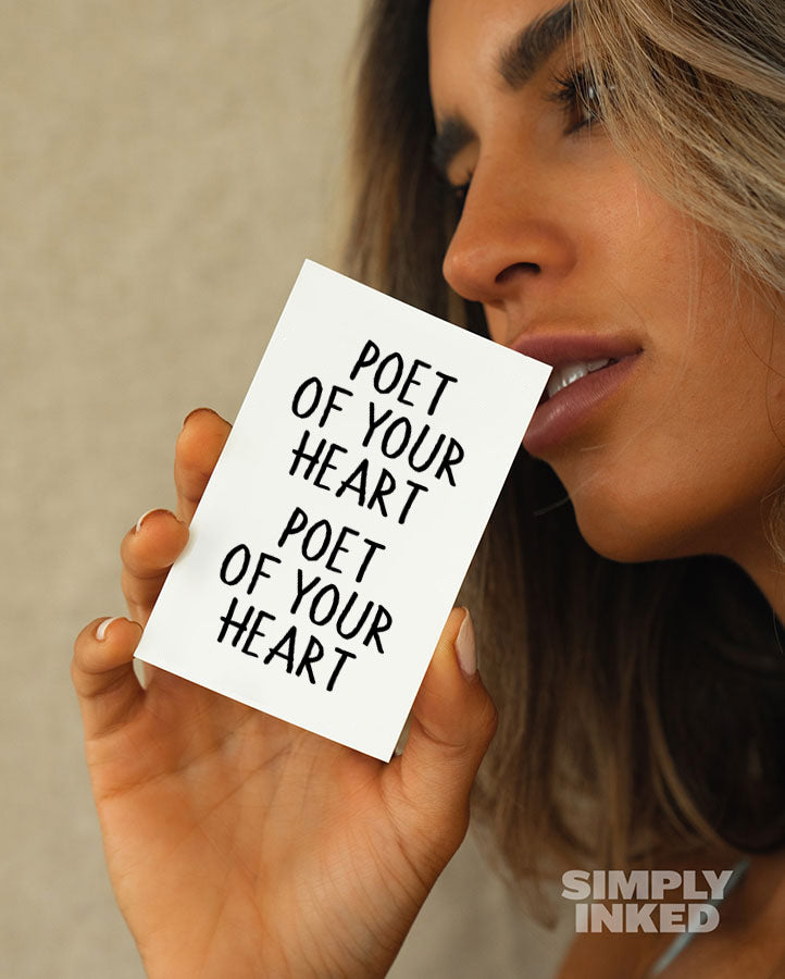 "Poet of your heart" Tattoo