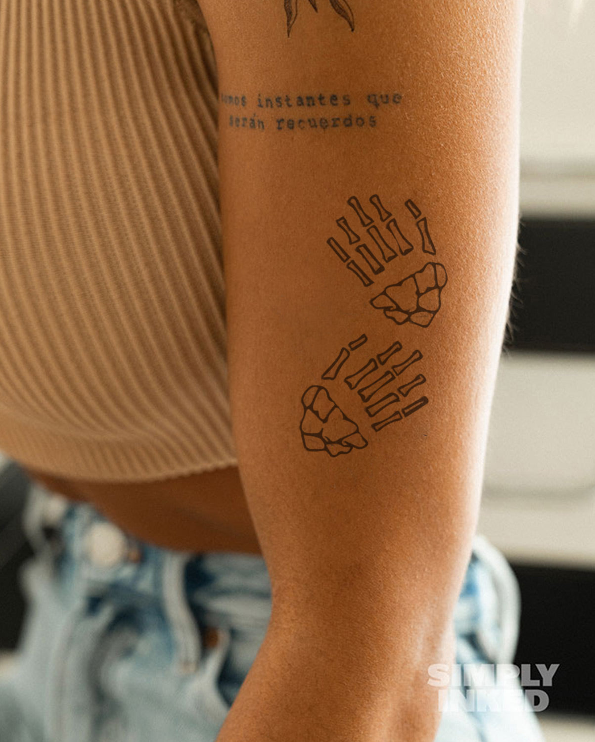 Skeleton Hands Tattoo