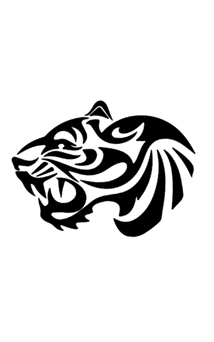 Tribal Tiger Tattoo - Semi Permanent