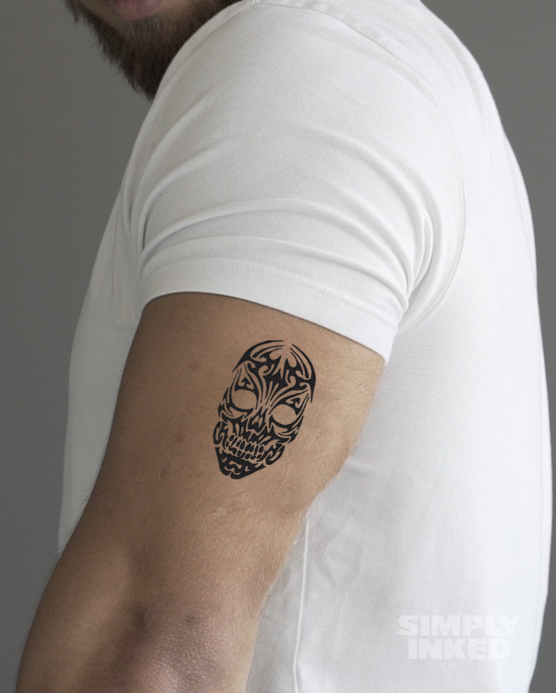 NEW Tribal Skull Tattoo